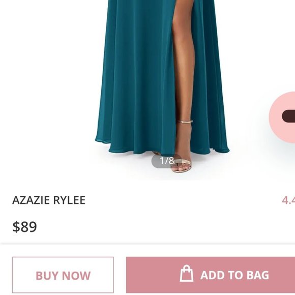 AZAZIE RYLEE in Ink Blue Size A10 NWT Never Worn - Picture 5 of 8